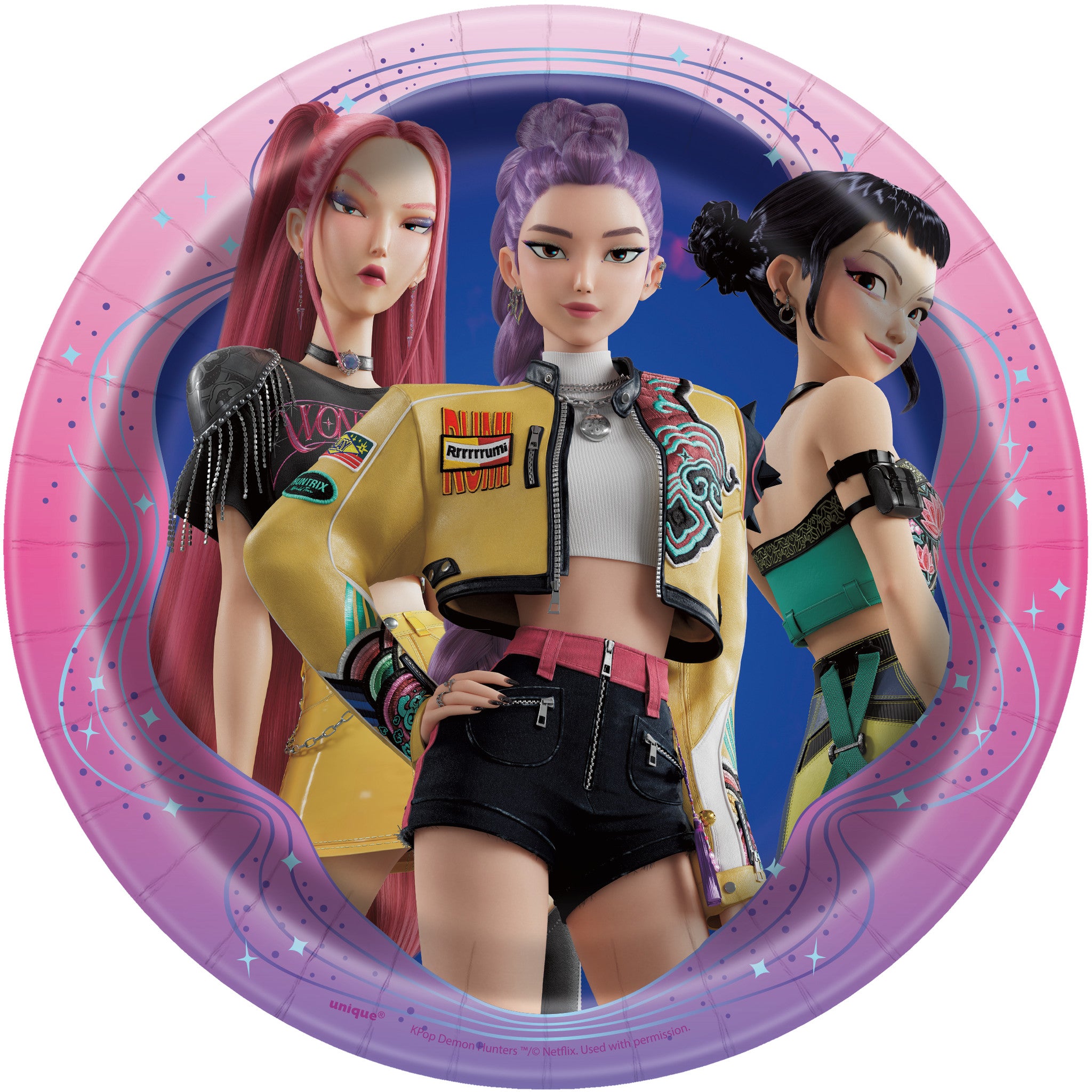 K-Pop Demon Hunters 7”Plates 8CT